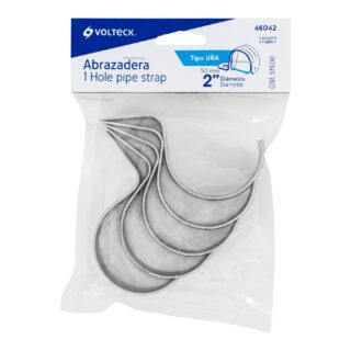 Bolsa con 5 abrazaderas 2" tipo uña para tubo, Volteck  46042