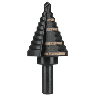 Broca escalonada óxido negro 10escalones 1/4 a 1-3/8”,Truper 12126