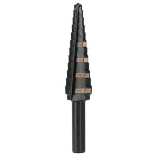 Broca escalonada óxido negro 13 escalones 1/8" a 1/2”,Truper 12122