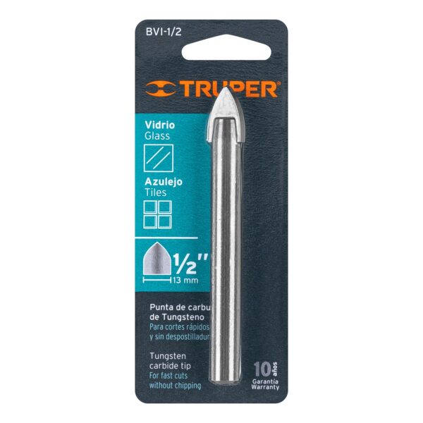 Broca para vidrio y azulejo de 1/2", Truper 11705 - Imagen 2