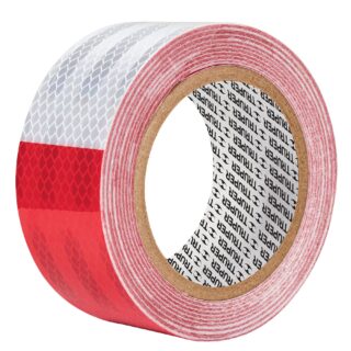 Rollo de 9 m x 2" de cinta reflejante de PVC, Truper 101683
