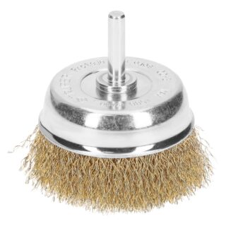 Carda de copa 2-3/4" alambre grueso para taladro, Truper 11572