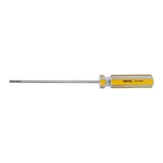 Desarmador cabinet 1/8 x 4" mango de PVC, Pretul 21464
