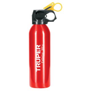 Extintor portátil desechable 300 g, polvo tipo ABC, Truper 101173