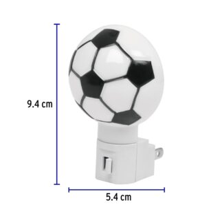 Luz de noche con lámpara E12, balón soccer, Volteck 46133