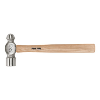 Martillo pulido de bola 32 oz mango madera, Pretul 22660