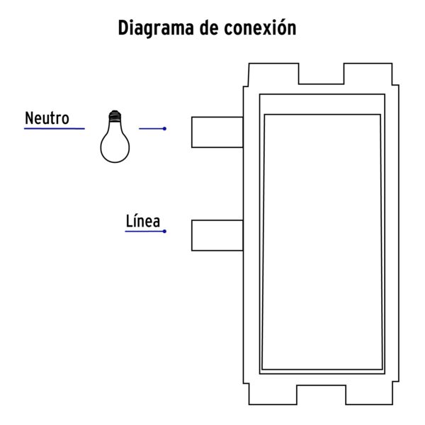 Placa armada con 2 interruptores sencillos, Volteck Basic 25080 - Imagen 4