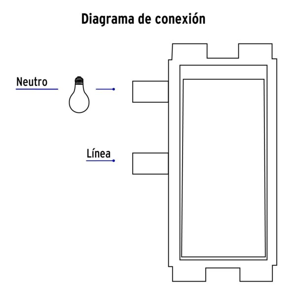 Placa armada con 1 interruptor sencillo, Volteck Basic 25078 - Imagen 5