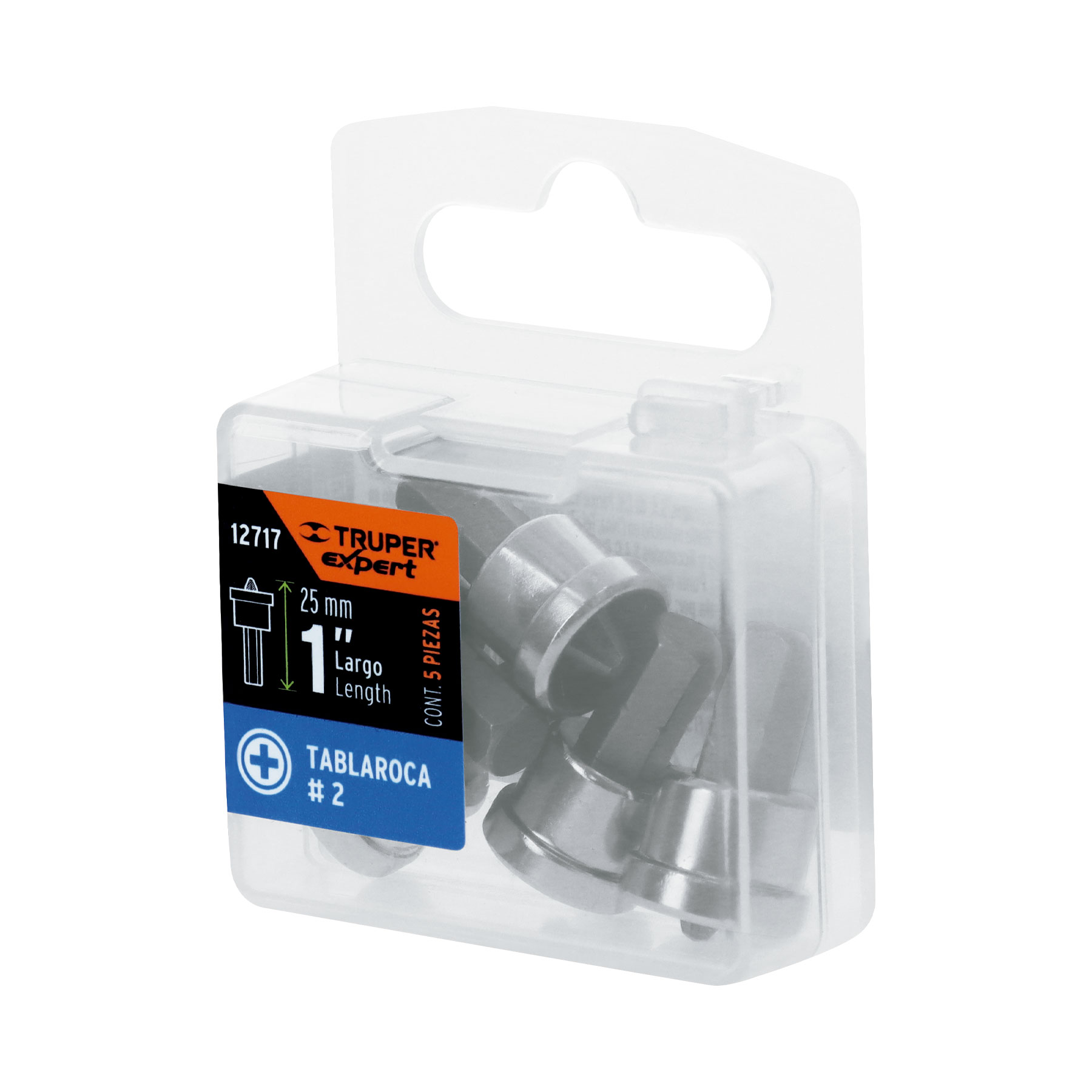 Estuche con 5 puntas cruz PH2 muro de yeso largo 1", Expert 12717 - Imagen 4