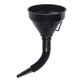 Embudo plástico 500 ml, cuello flexible con filtro, Truper 11207