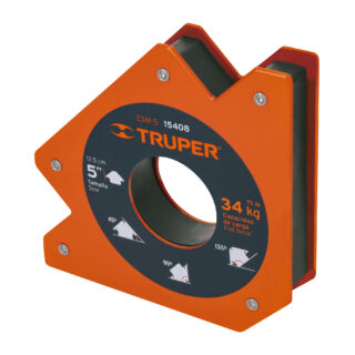 Escuadra magnética 4" para soldar, capacidad 23 kg, Truper 15407