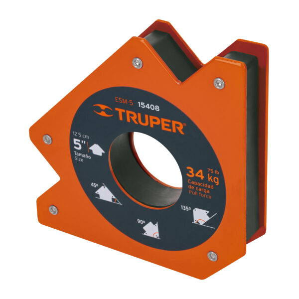 Escuadra magnética 4" para soldar, capacidad 23 kg, Truper 15407