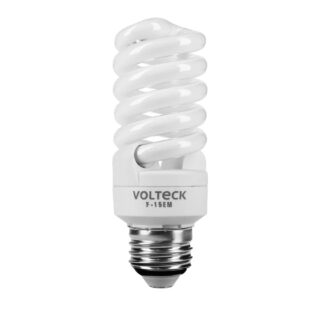 Lámpara espiral mini T2 15 W luz de día en blíster, Volteck 48204