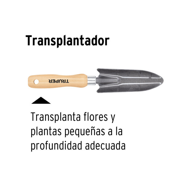 Transplantador para jardín, mango de 6", Truper 15022 - Imagen 2
