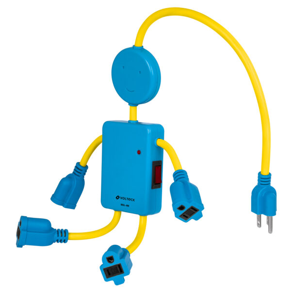 Multicontacto 16 AWG figura de niño con 4 entradas, Volteck 48182 - Imagen 2