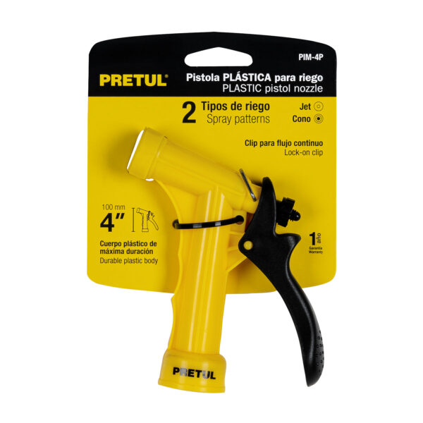 Pistola para riego de 4" de 2 funciones plástica, Pretul 22753 - Imagen 2