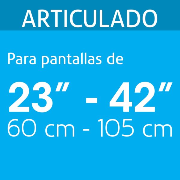 Soporte para pantallas 23" a 42" mov. angular y articulado 46095 - Imagen 3