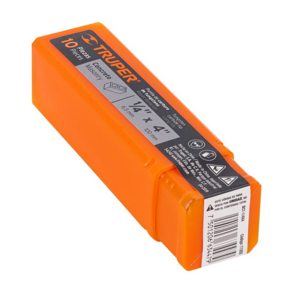 Broca para concreto de 1/4 x 4", Truper 11203 - Imagen 2