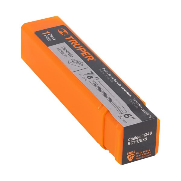 Broca para concreto de 7/8 x 6", Truper 11248 - Imagen 2