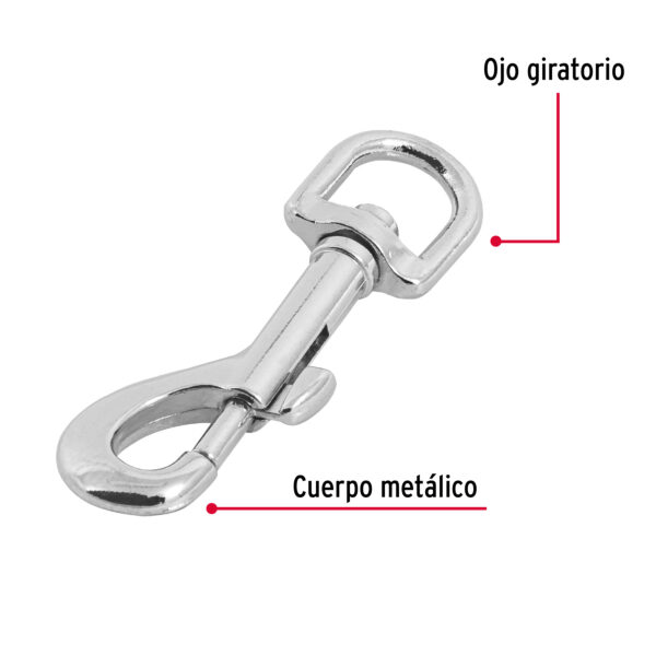 Bandola de zinc de 5/8" giratoria, Fiero 44031 - Imagen 3