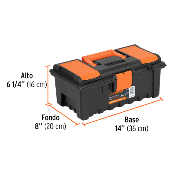 Caja para herramienta de 14" con compartimentos, TRUPER 11139 - Imagen 4