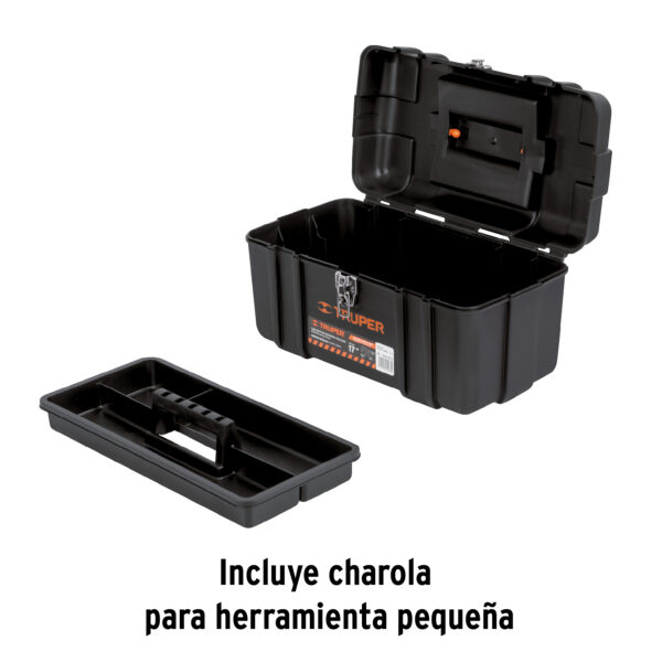 Caja para herramienta de 17" industrial, broches metálicos 19656 - Imagen 7