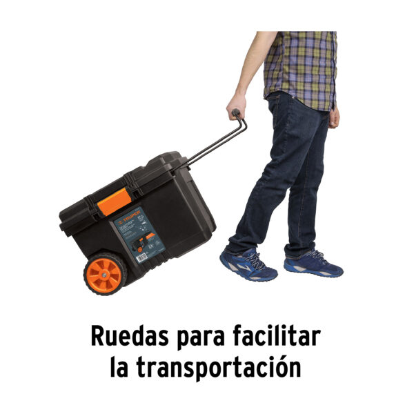 Caja para herramienta de 23" con ruedas y mango telescópico 10902 - Imagen 6