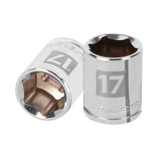 Dado de 17 mm, 6 puntas, cuadro 3/8", Truper 13681