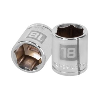 Dado de 18 mm, 6 puntas, cuadro 3/8", Truper 13682