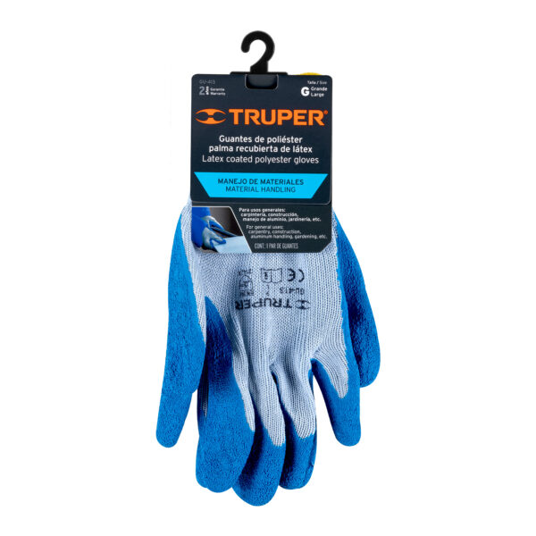 Guantes de poliéster recubiertos de latex, G, Truper 15267 - Imagen 3