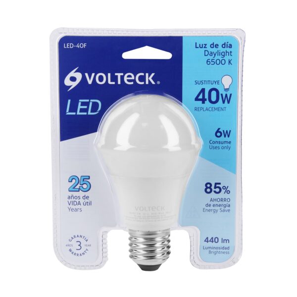 Lámpara LED A19 6 W (equiv. 40 W), luz de día, blíster 46856 - Imagen 2