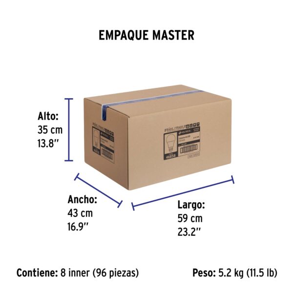 Lámpara LED A19 9 W (equiv. 60 W), luz de día, blíster 46858 - Imagen 5