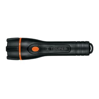 Linterna plástica 1 LED 80 lm con 2 pilas AA, Truper 13018