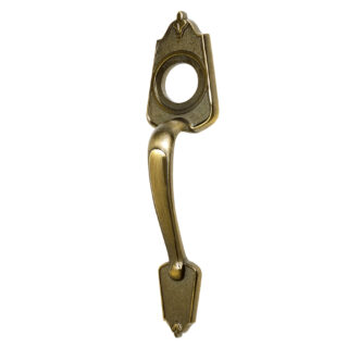 Chapetón metálico para puerta, acabado latón antiguo 43651