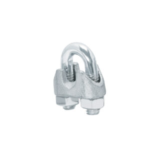 Blíster c/2 nudos (perros) de hierro p/cable de 1/4", Fiero 44084