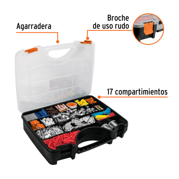 Organizador 17" reforzado con 17 compartimentos, Truper 19939 - Imagen 3