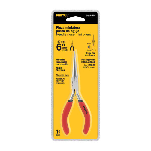 Mini pinza de punta de aguja 6", Pretul 22665 - Imagen 3