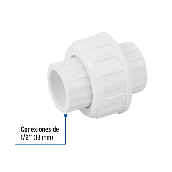 Tuerca unión lisa de PVC 1/2", Foset 45435 - Imagen 2