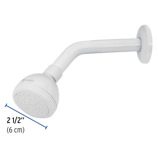 Regadera plástica redonda 2-1/2" blanca, Foset 49269 - Imagen 5