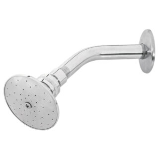 Regadera redonda 3" brazo y chapetón de acero, Foset 45058