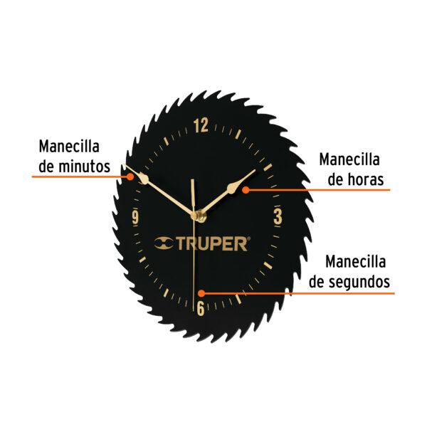 Reloj de pared, Truper 60073 - Imagen 3