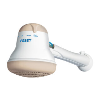 Regadera eléctrica, 4 temperaturas, 14.5cm, beige, Foset 45156