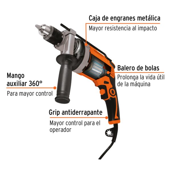 Rotomartillo 1/2", 850W, TRUPER PRO Ir a página del catálogo 14659 - Imagen 4