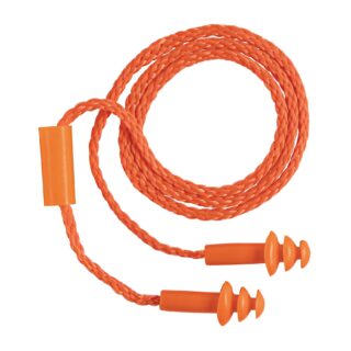 Tapón auditivo reutilizable triple barrera con cordón 14225