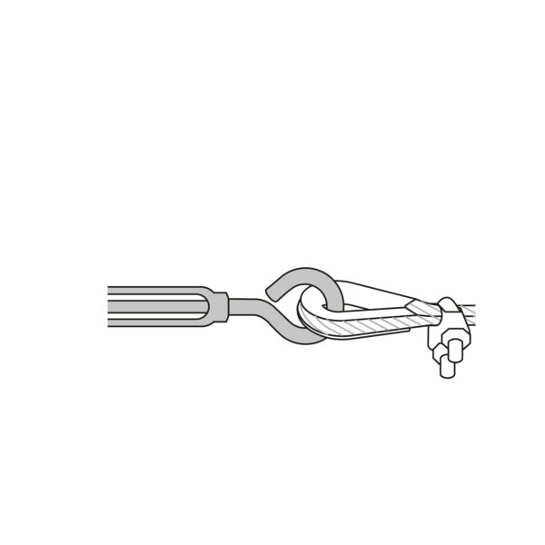 Tensor zinc 3/8" gancho-argolla, Fiero 44056 - Imagen 5