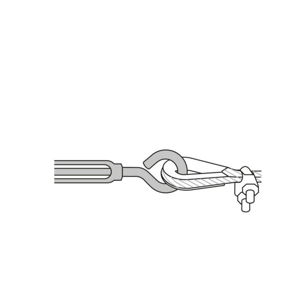 Tensor zinc 5/16" gancho-argolla, Fiero 44055 - Imagen 5